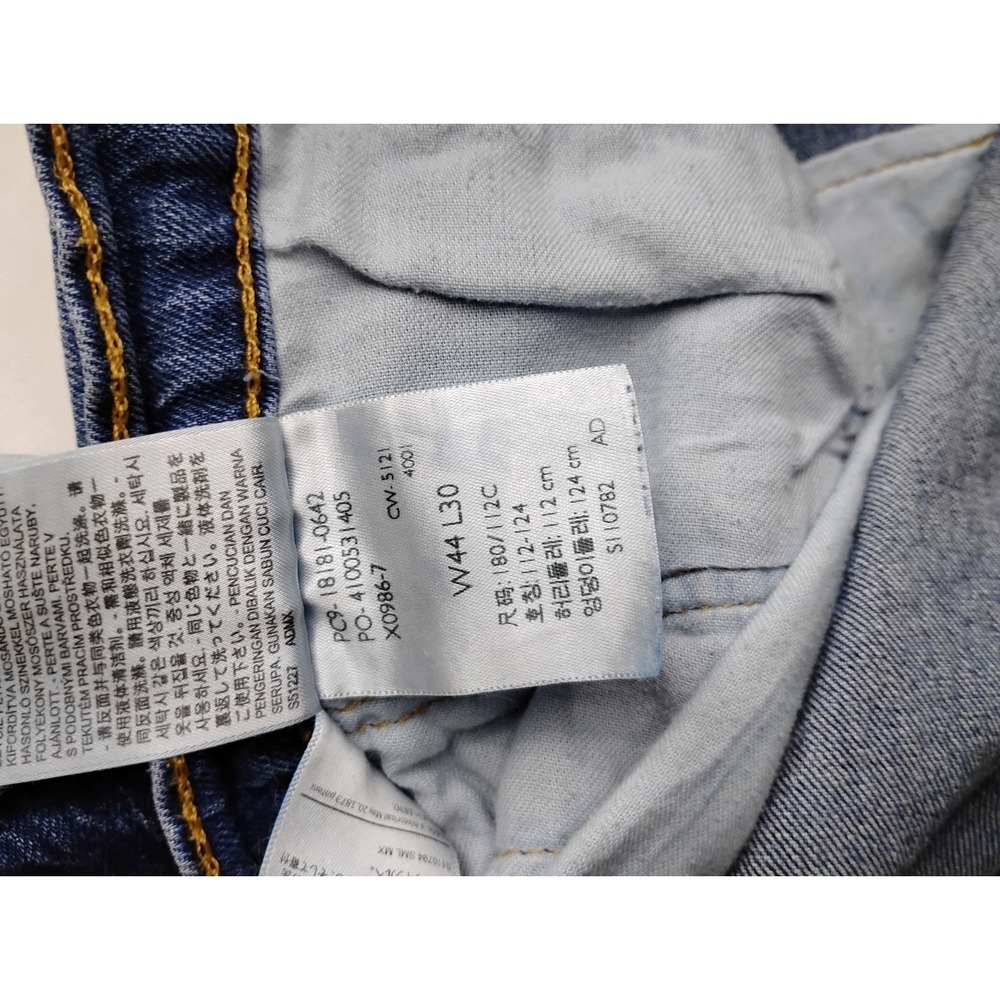 Levis 541 Jeans Men 44x30 Blue Athletic Taper Medium Wash Stretch - Picture 12 of 14